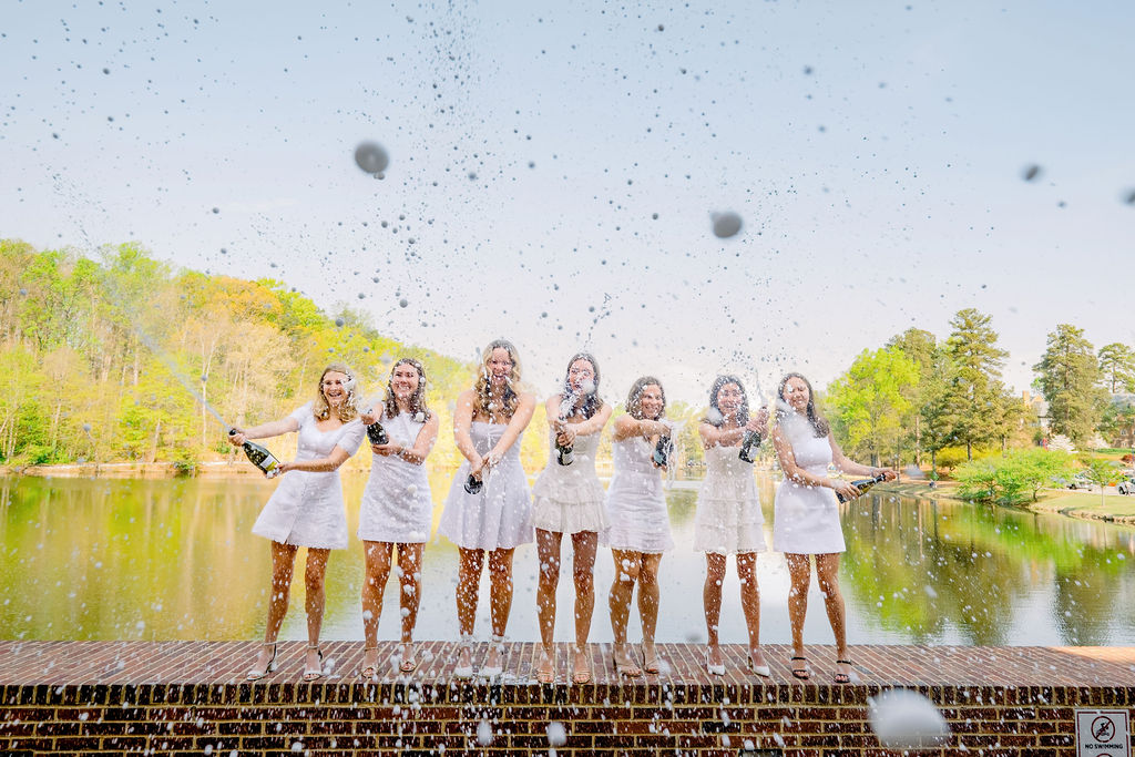 Girls Group Champaign Picture at the University of Richmond
